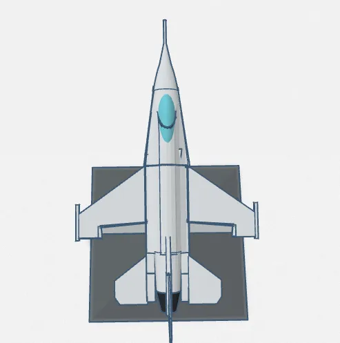 Mô hình máy bay chiến đấu F-16 Falcon ấn tượng