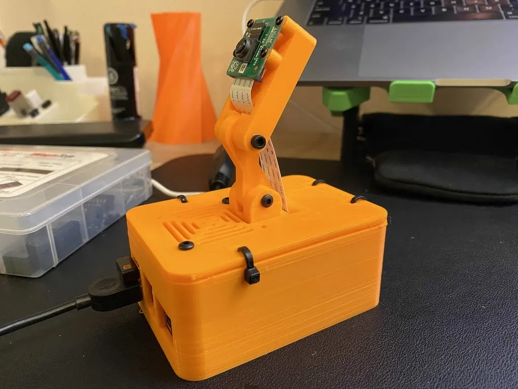 Vỏ camera Raspberry Pi 4 tích hợp điều chỉnh góc