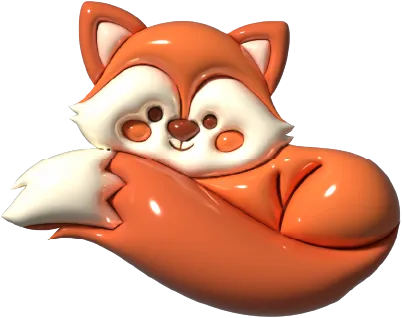 Móc khóa hình con cáo dễ thương