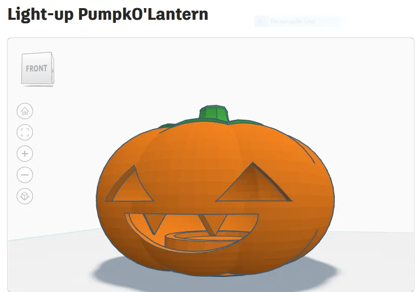 Đèn bí ngô dễ thương có răng nanh