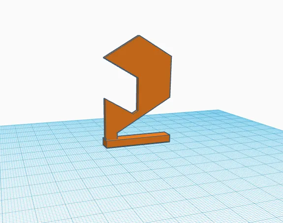 Logo in 3D với giá đỡ đứng vững chắc