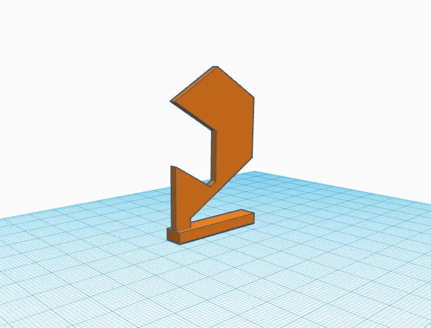 Logo in 3D với giá đỡ đứng vững chắc