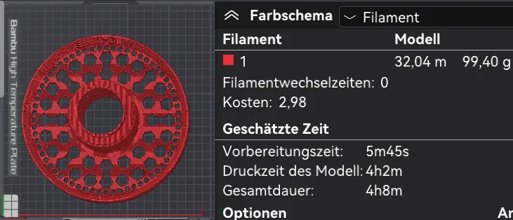 Cuộn rỗng cho máy in 3D Filamentroller và HydraAMS