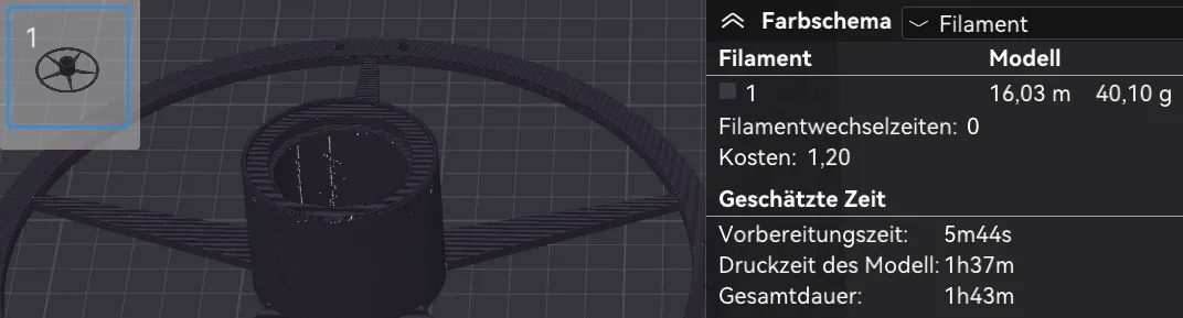 Giá đỡ cuộn filament nhẹ cho AMS và máy in 3D