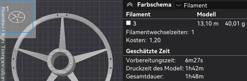 Giá đỡ cuộn filament nhẹ cho AMS và máy in 3D