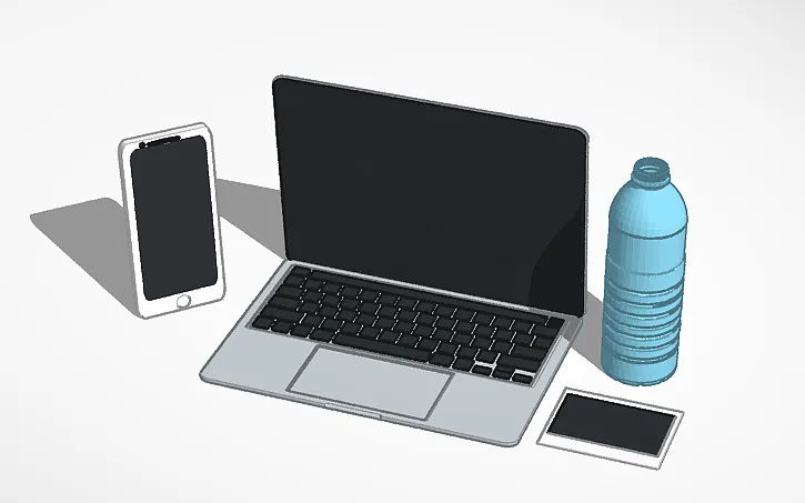 Mô hình máy tính 3D chi tiết và hiện đại