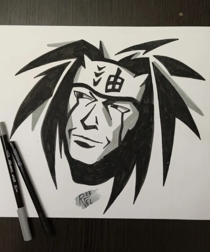 Huy hiệu ba lô Jiraiya cho fan Naruto