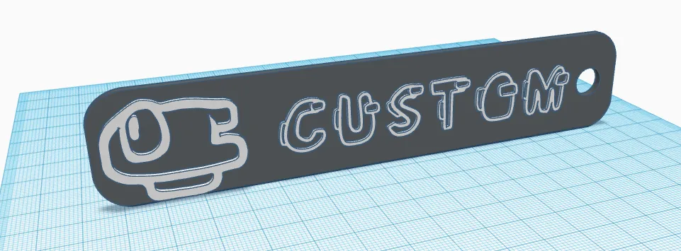 Thẻ tên Among Us cho cuộc thi móc khóa