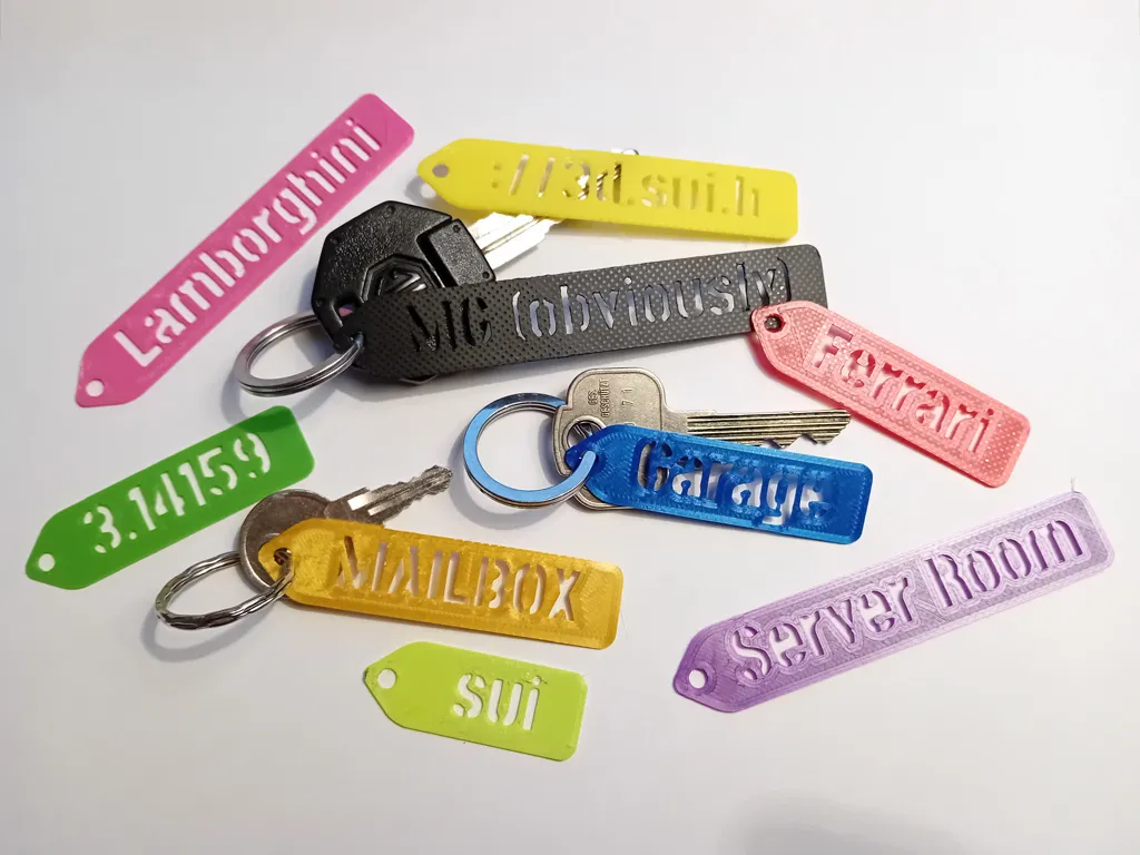 Thẻ chìa khóa phong cách stencil tùy chỉnh trực tuyến