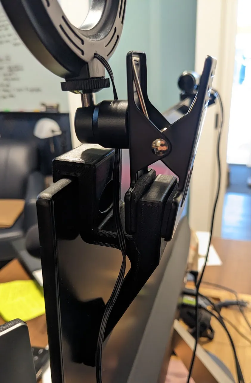 Giá đỡ màn hình cho đèn và webcam kiểu kẹp