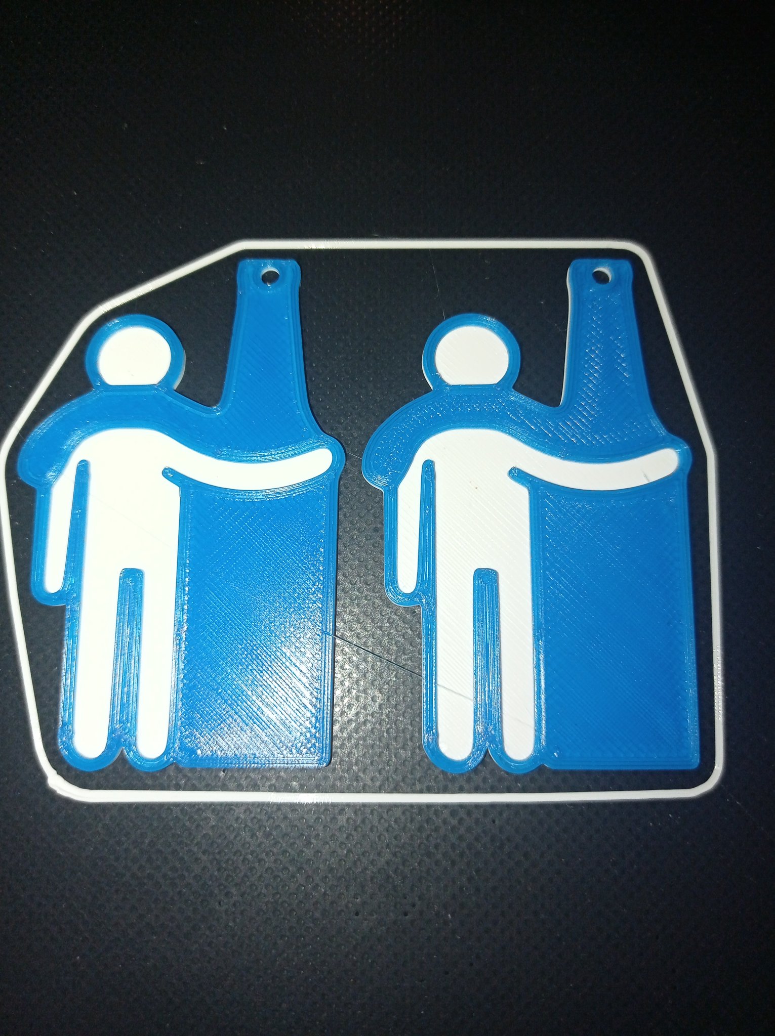 Móc khóa hoặc bông tai bạn bè mãi mãi