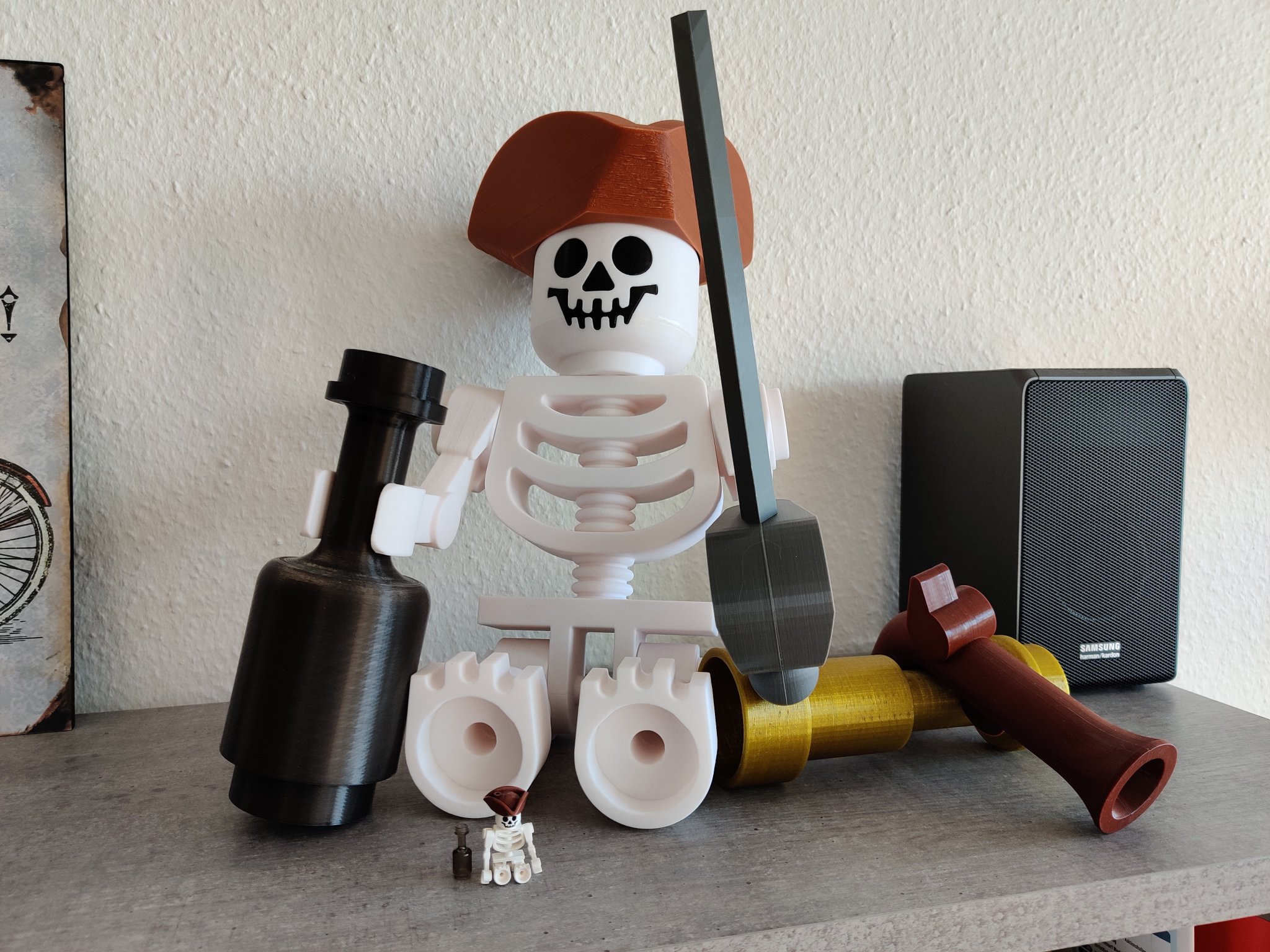 Cắt Lego phong cách Cutless cho mô hình Skeleton 10:1