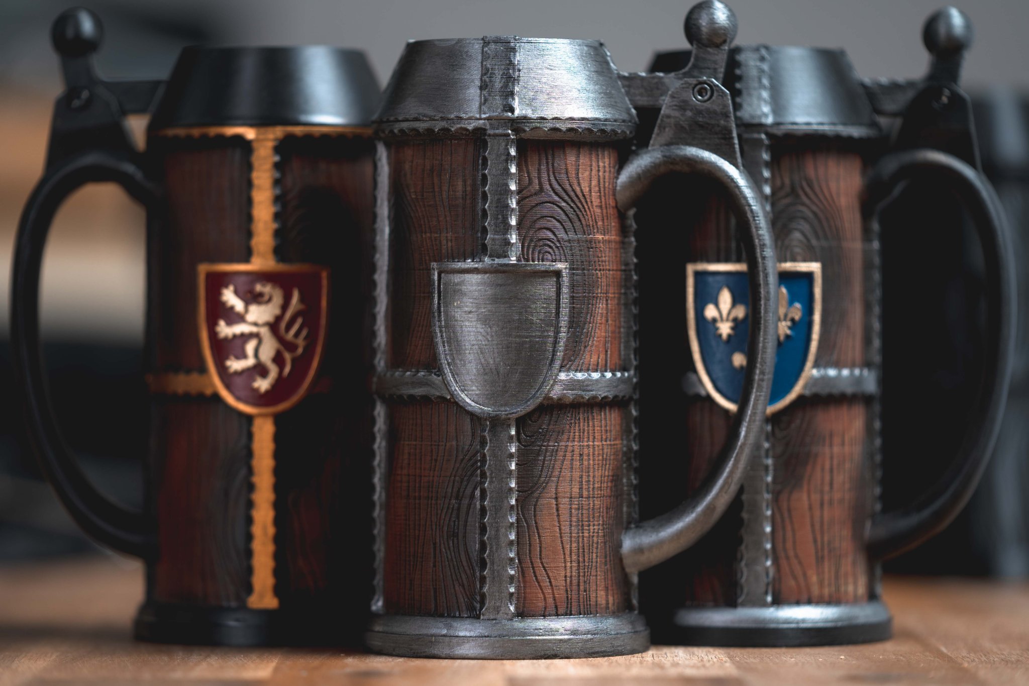 Giá đỡ bình bia Humpen 0.5l với nắp bảo vệ