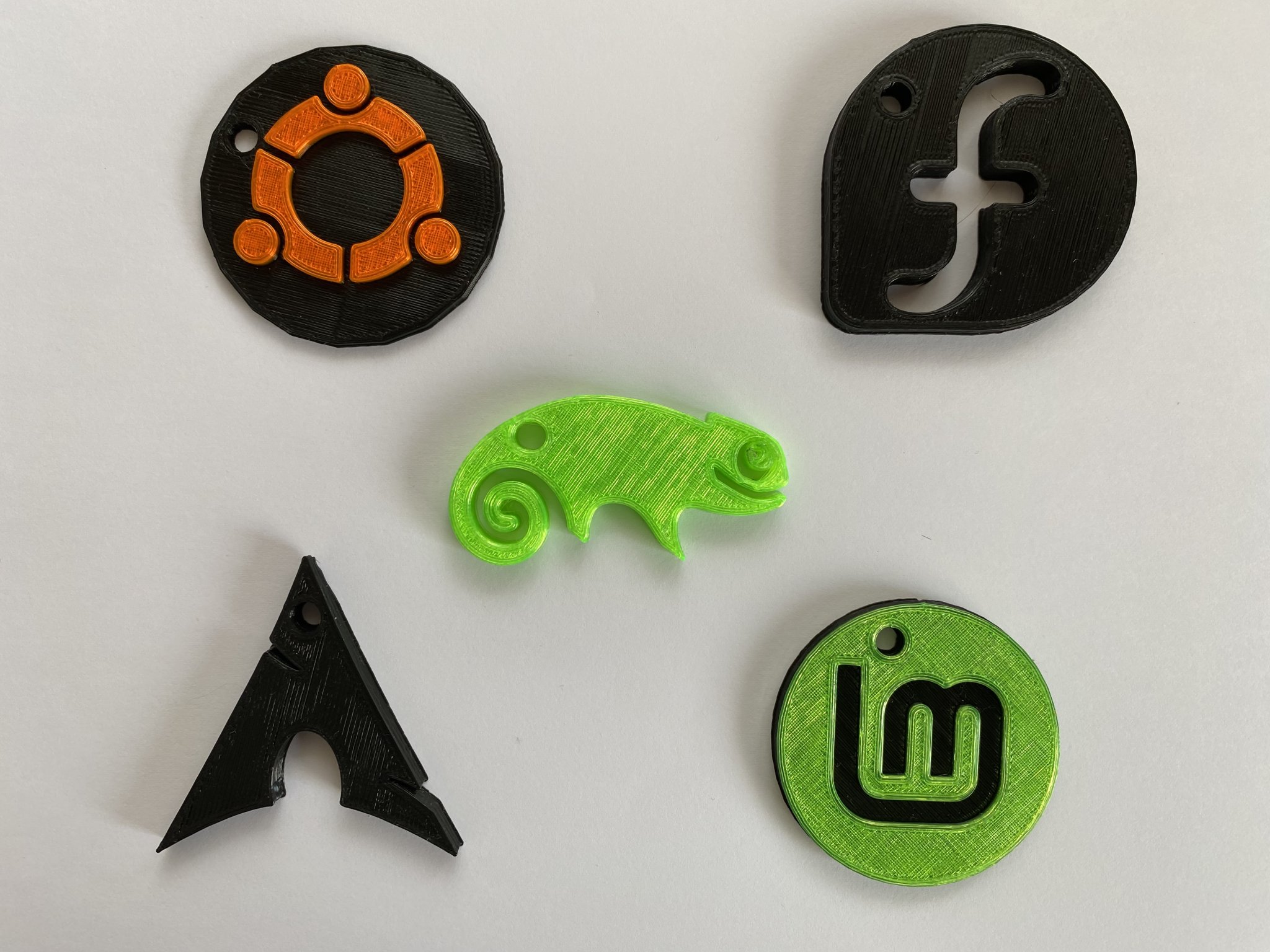 Bộ sưu tập móc khóa các bản phân phối Linux