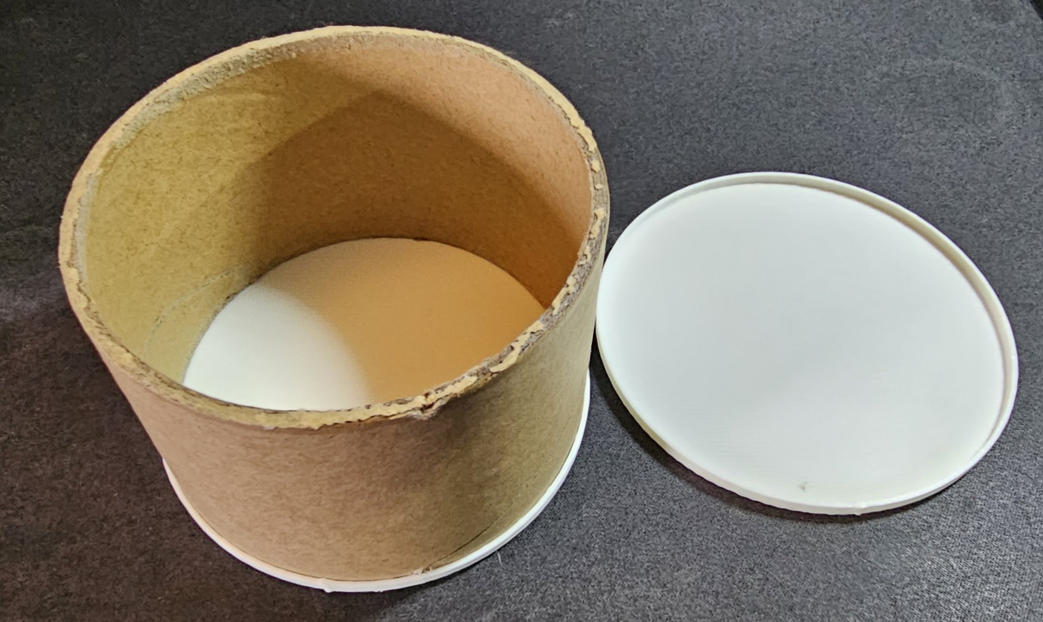 Nắp cho lõi filament giấy bìa thành thùng chứa nhỏ