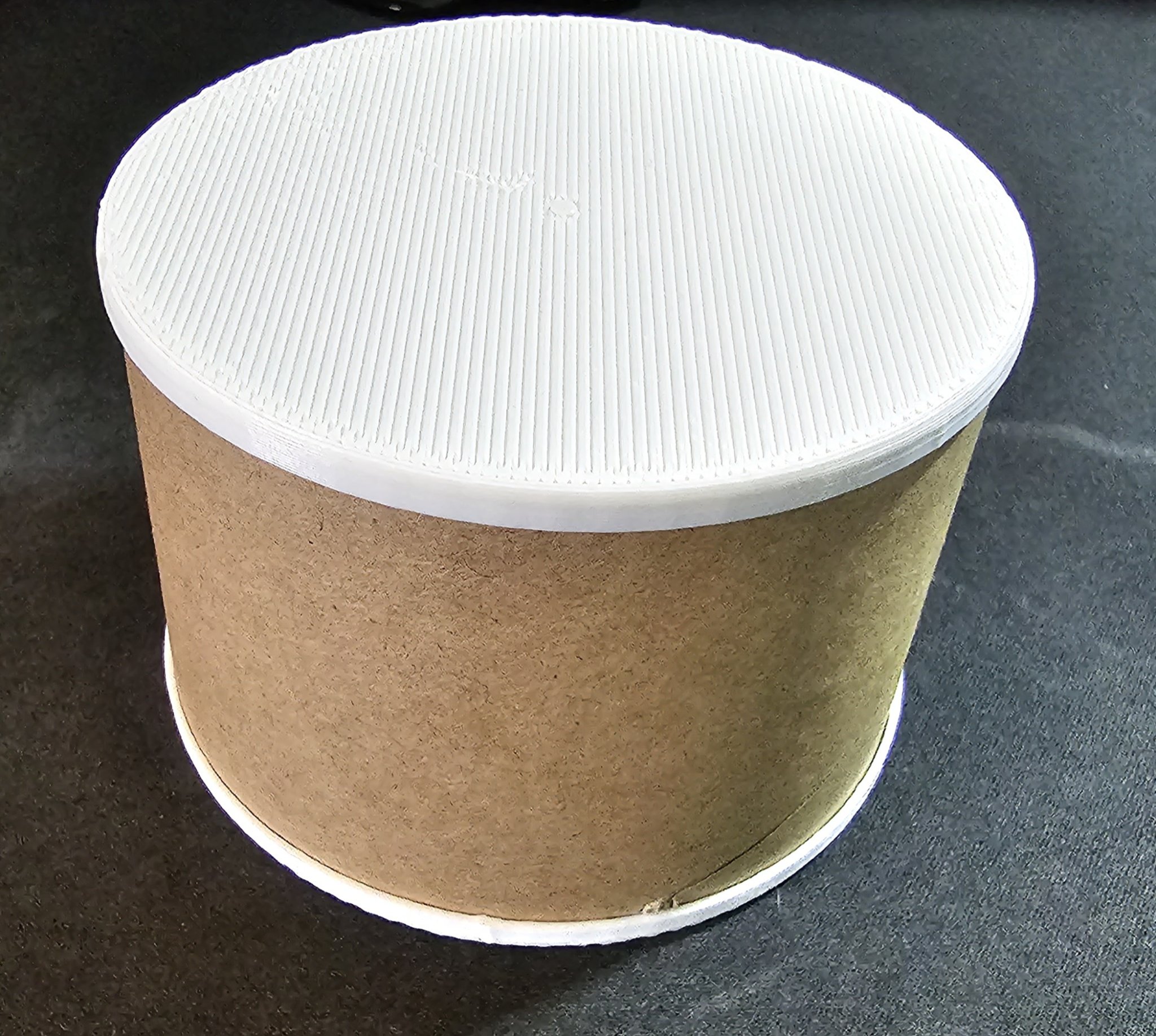 Nắp cho lõi filament giấy bìa thành thùng chứa nhỏ