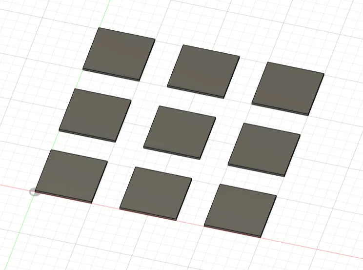 Bài kiểm tra lớp đầu tiên hoàn hảo với 9 hình vuông 50x50mm