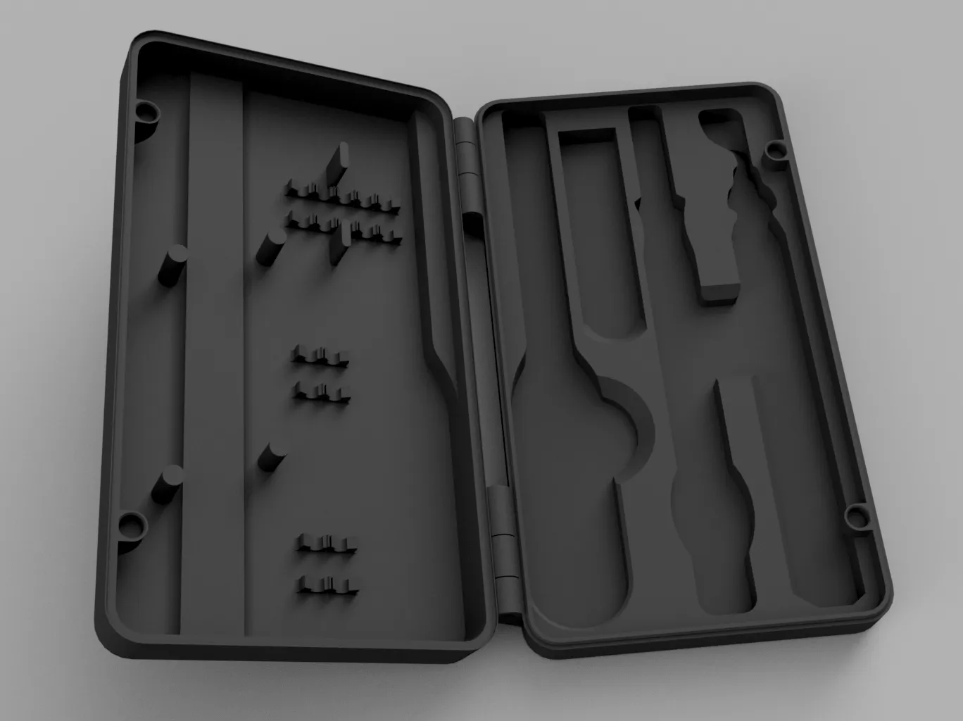 Hộp đựng dao cắt và dụng cụ làm sạch với khóa từ tính