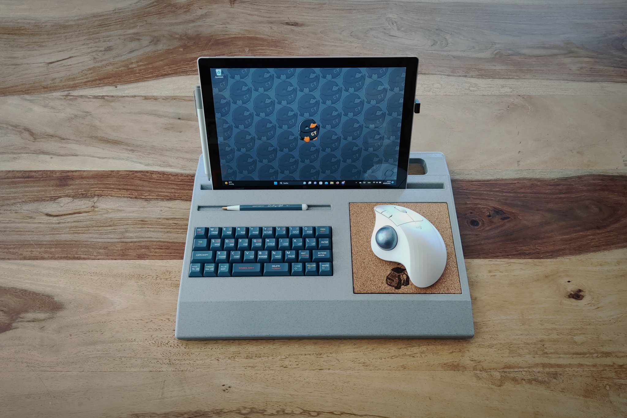 Vỏ bàn phím QAZooie tích hợp giá đỡ máy tính bảng và bàn di ...