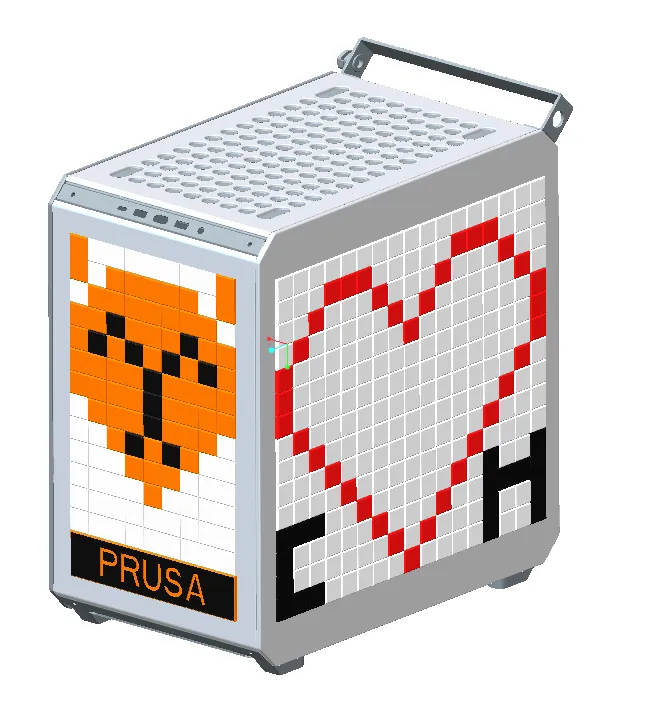 Cắt pixel tùy chỉnh cho PC Cooler Master Qube 500