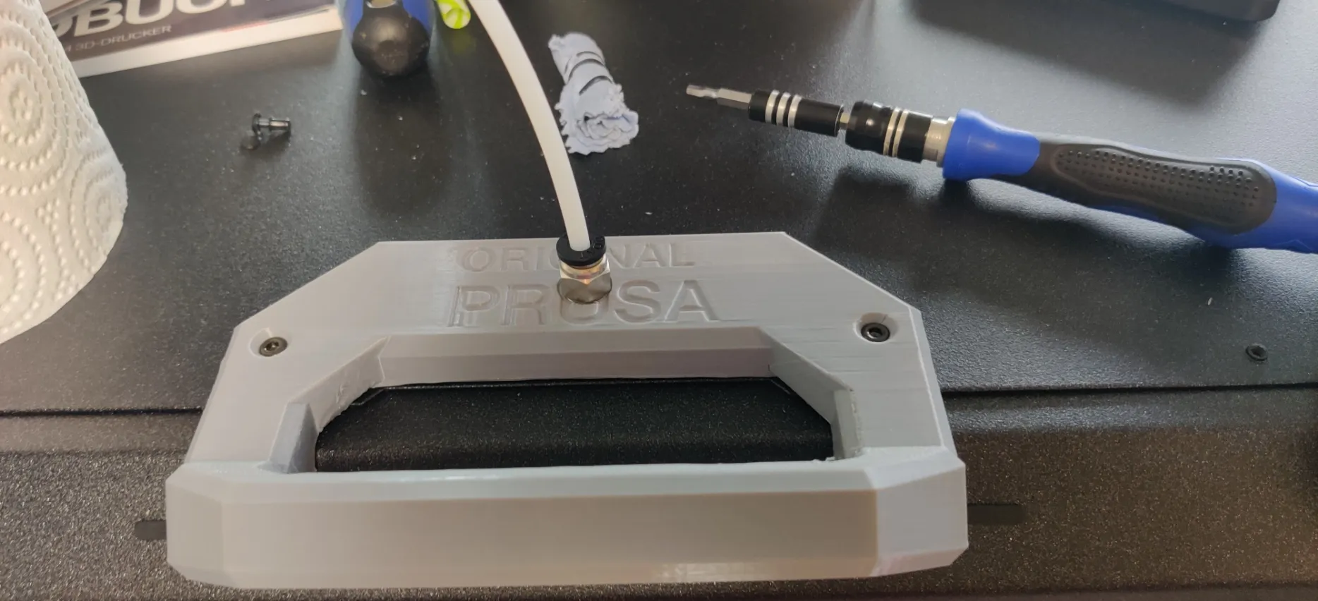 Cán nắp hộp đựng Prusa gắn PTFE cho máy in 3D