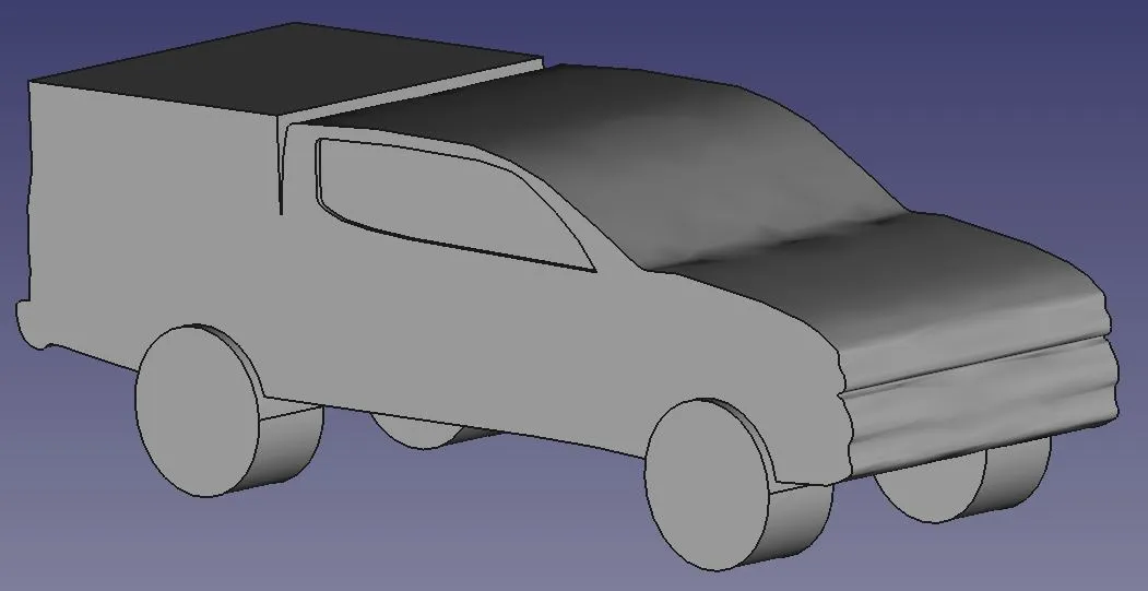 Mô hình xe Ford Ranger SA 2018 XLS Double Cab với mui phủ