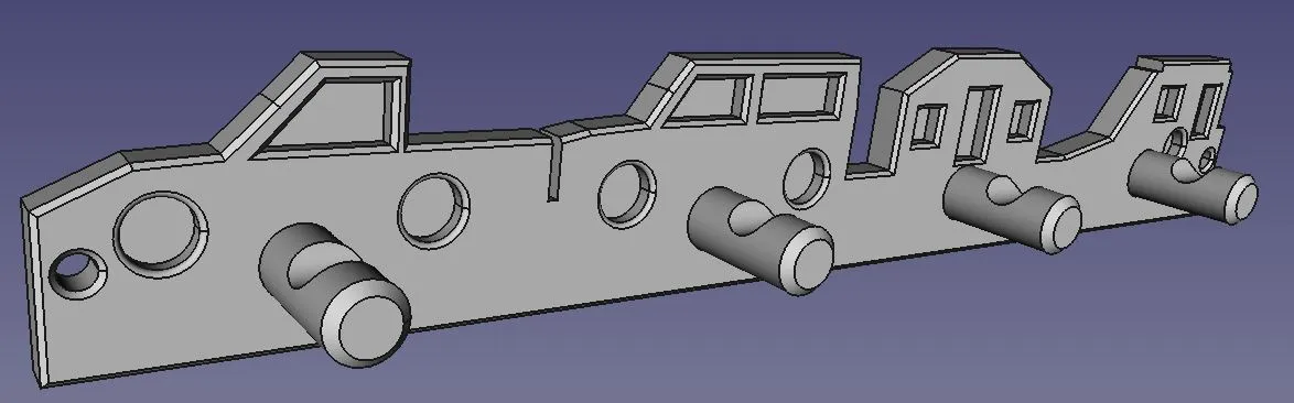Móc treo chìa khóa đa năng cho 4 loại chìa khóa