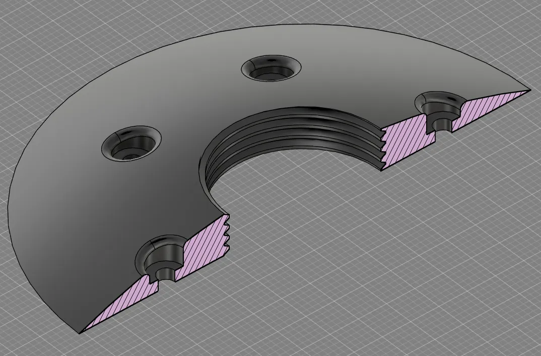Nắp đèn mặt trăng với ren M26