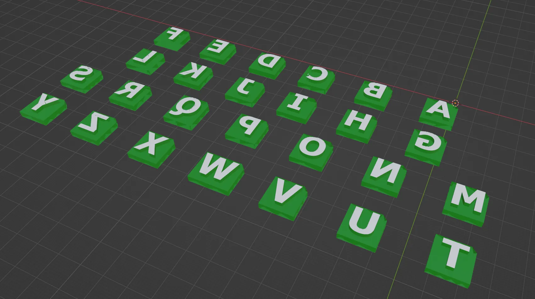 Con dấu chữ cái đa năng kích thước 1 cm