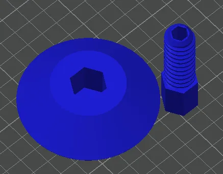 Trục hai mảnh với vòng bi và đai ốc giữ chặt