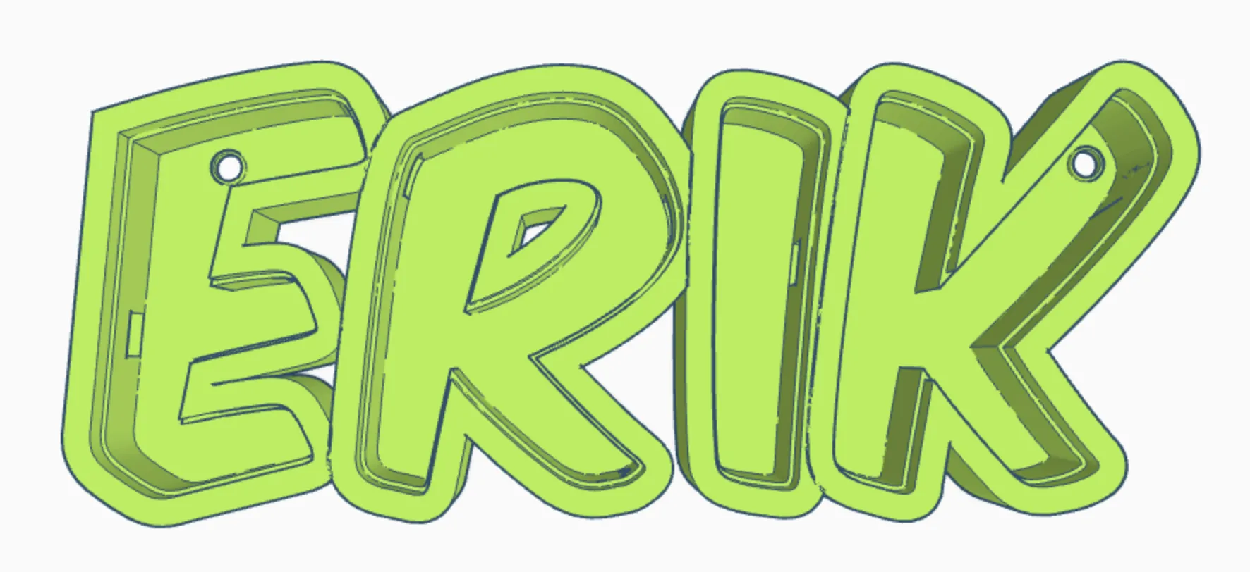 Đèn LED tên "ERIK" cho bé trai