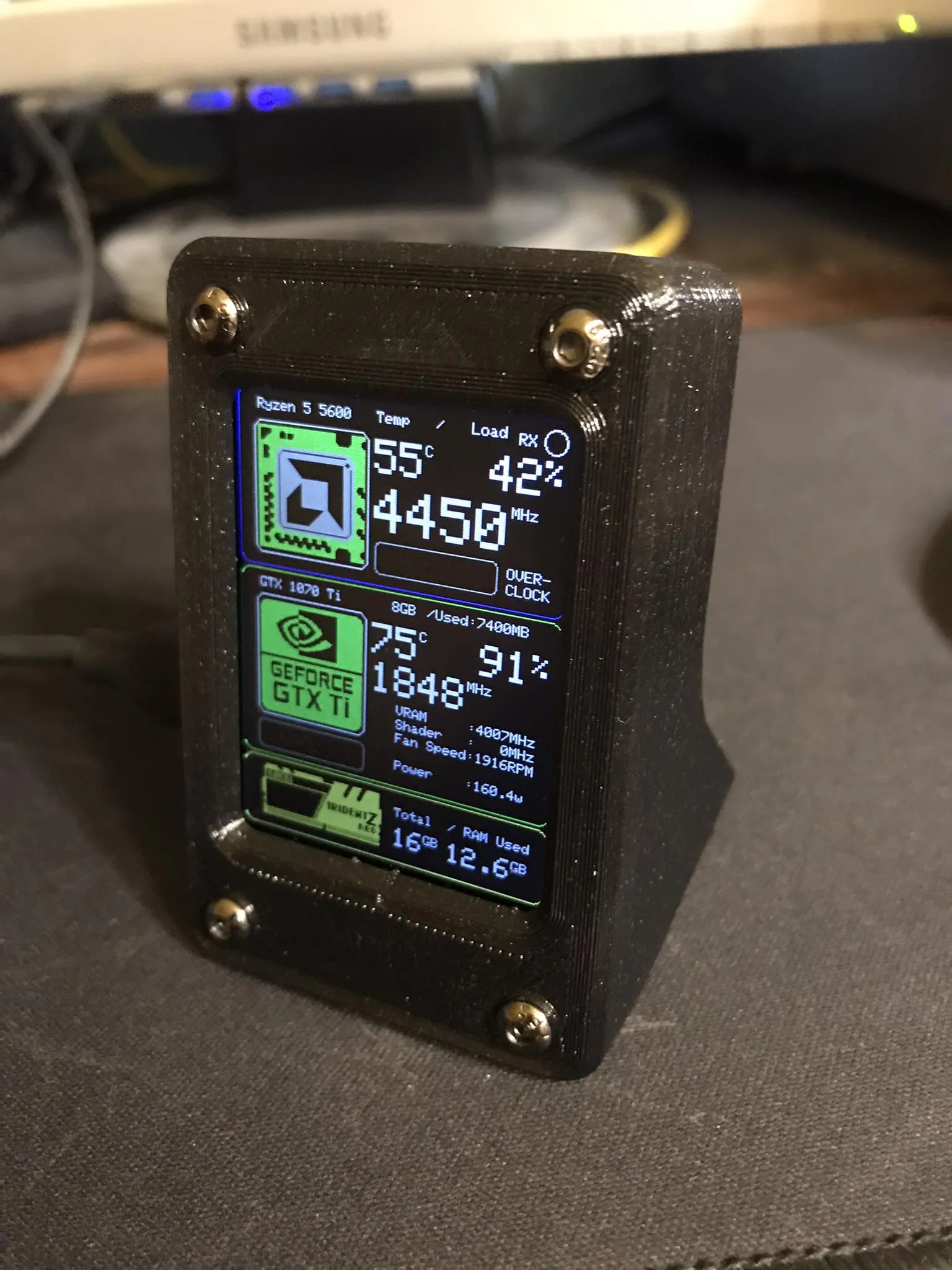 Vỏ bảo vệ cho màn hình hiển thị hiệu suất PC PhatStats