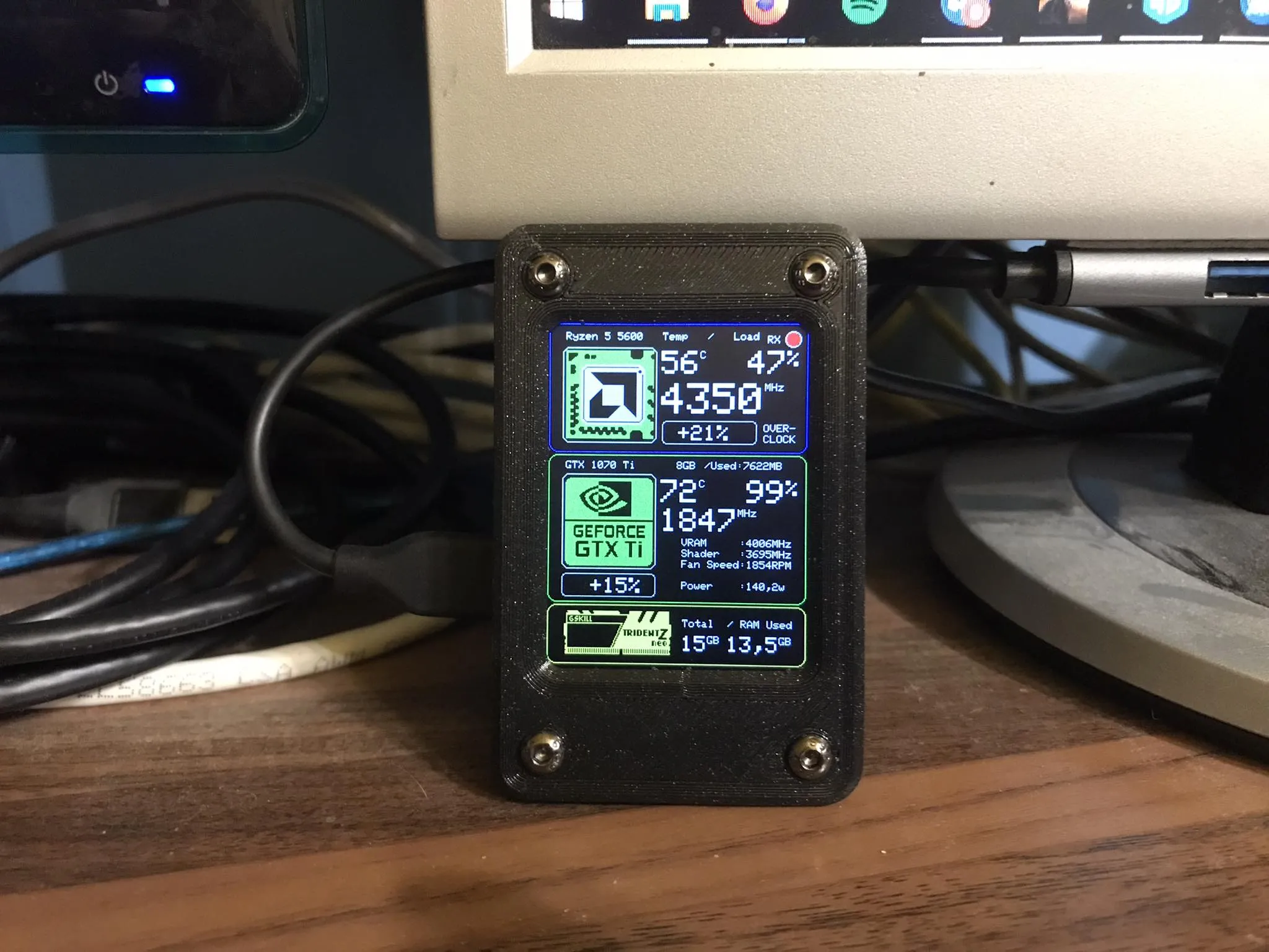 Vỏ bảo vệ cho màn hình hiển thị hiệu suất PC PhatStats