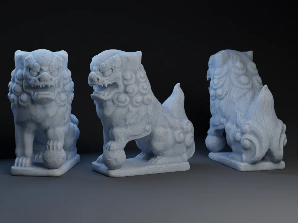 Tượng sư tử phong cách phương Đông