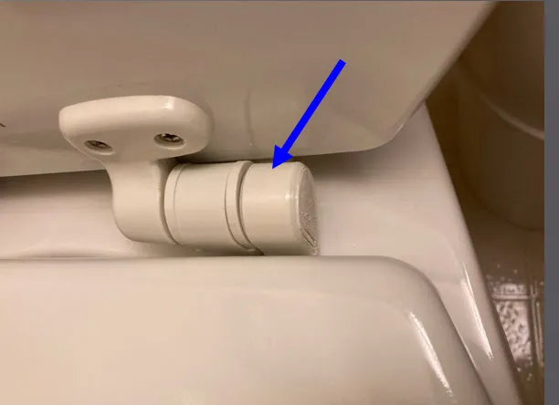 Bộ phận bản lề ghế toilet Bemis không đóng mạnh