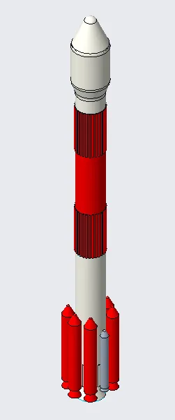 Mô hình tên lửa PSLV C57 dùng để phóng vệ tinh Aditya L1