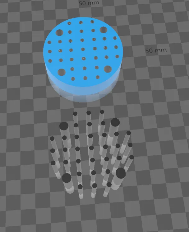 Đế sấy cho in 3D resin và trình bày mẫu vật