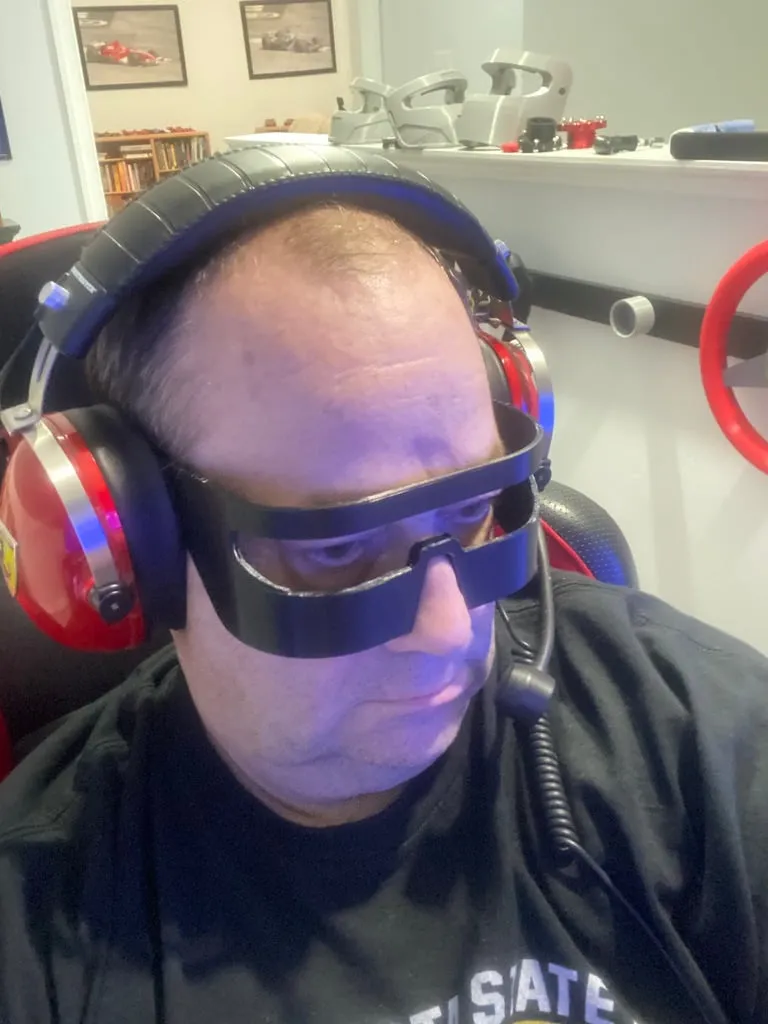 Kính chắn gió đua xe mô phỏng góc nhìn dọc cho mũ bảo hiểm F1