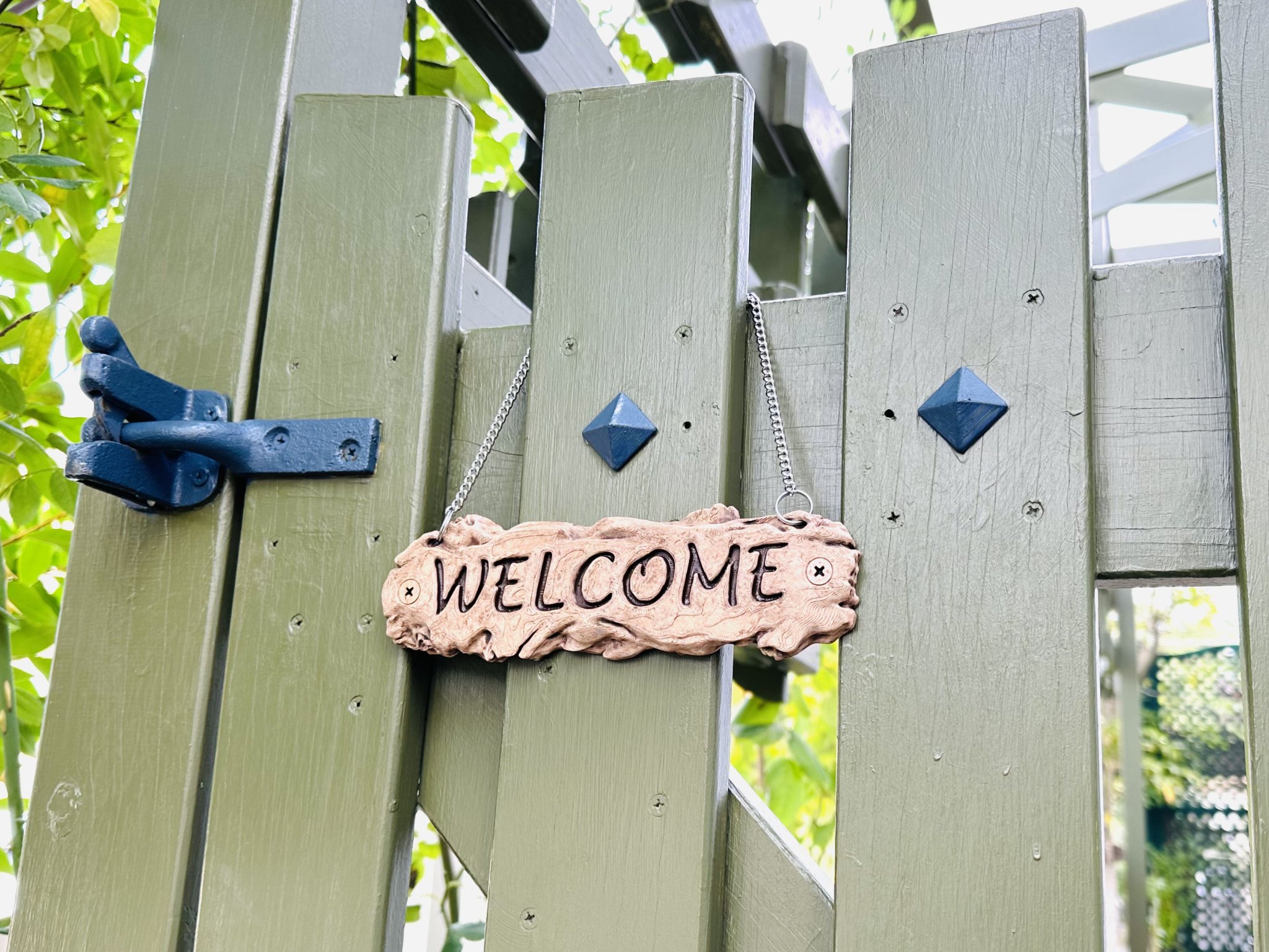 Biển chào mừng phong cách gỗ trôi nổi