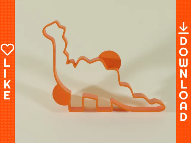 Cutter nhựa hình khủng long dễ thương cho bột nhồi