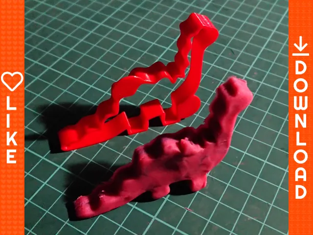 Cutter nhựa hình khủng long dễ thương cho bột nhồi