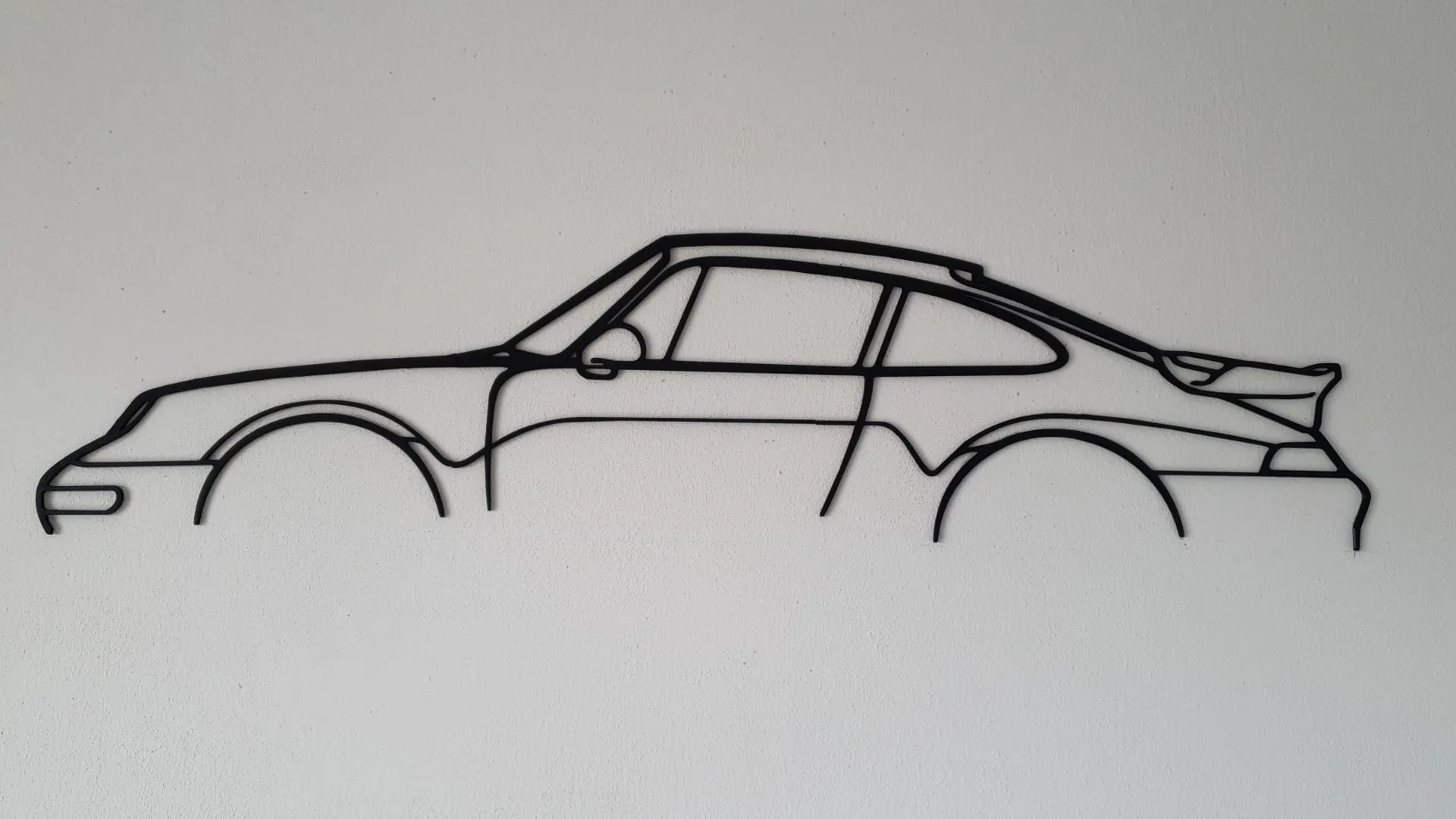 Nghệ thuật treo tường hình bóng Porsche 993 Turbo