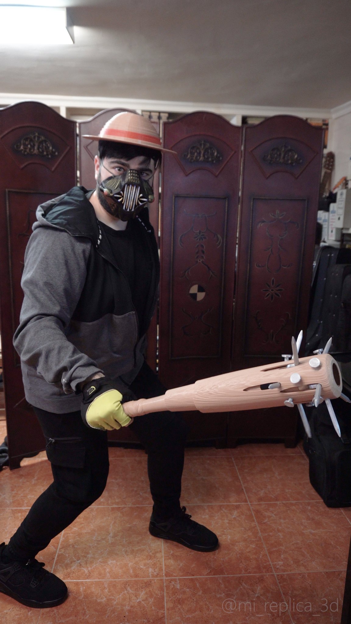 Mặt nạ Halloween hai mặt in sẵn không cần hỗ trợ