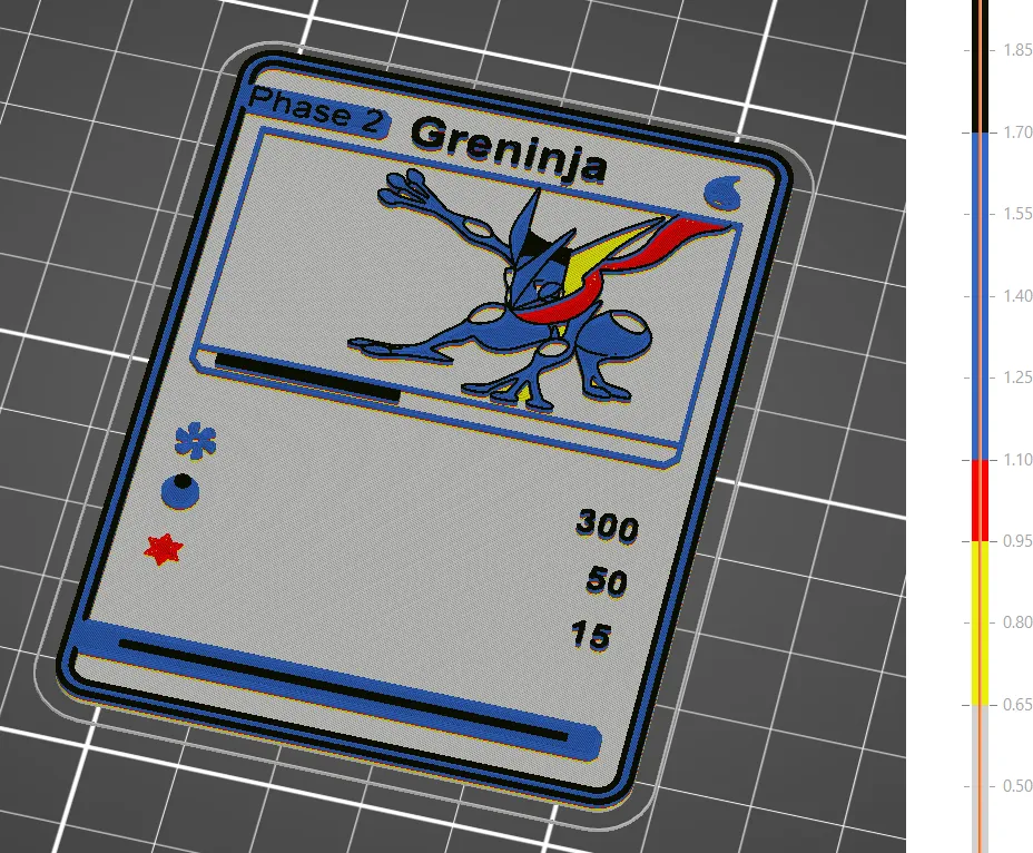 Thẻ Pokemon Greninja với tính năng thay đổi màu sắc thủ công