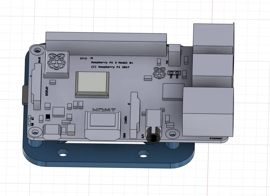 Giá đỡ Pi 3B cho bảng đáy Rook 2020 MK1