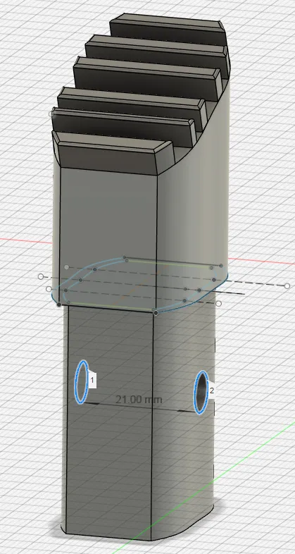 Đế thay thế cho thang nhôm với kích thước 40 mm và 19 mm, 21 mm
