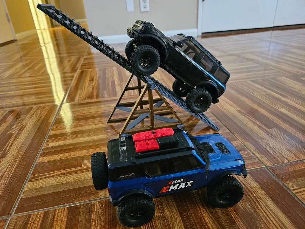 Đu quay teeter totter tỉ lệ 1/18 cho xe crawler