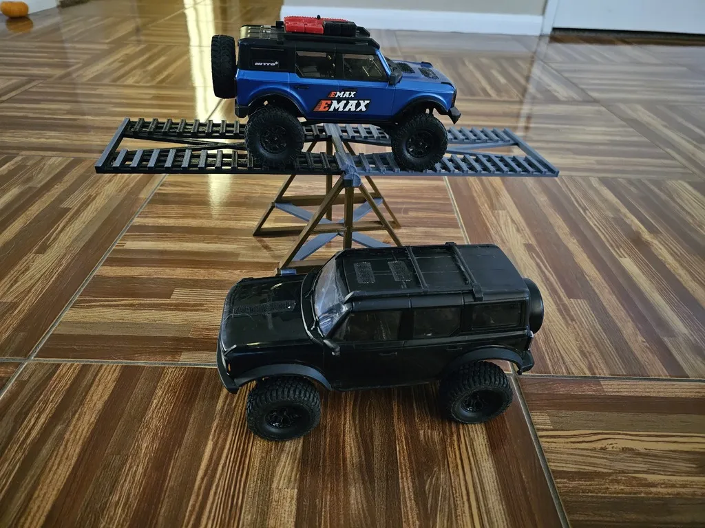 Đu quay teeter totter tỉ lệ 1/18 cho xe crawler