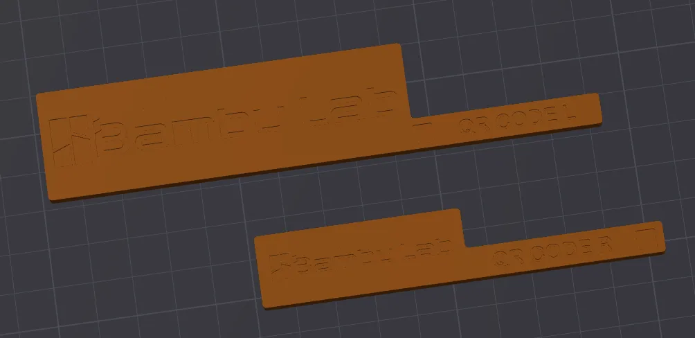 Khuôn Dán QR Máy Bambu X1C