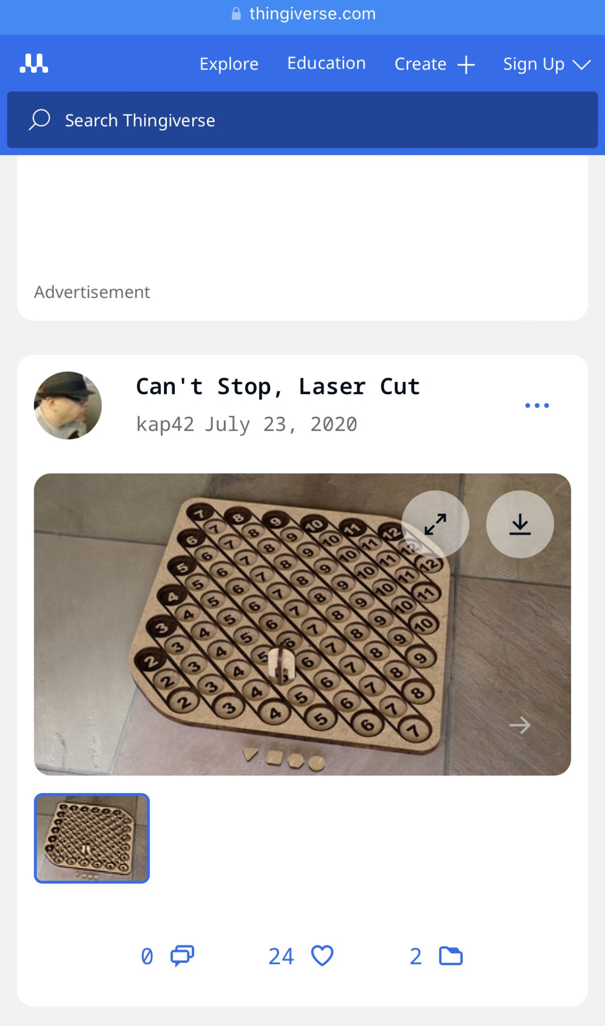 Nón xếp chồng cho trò chơi Can't Stop